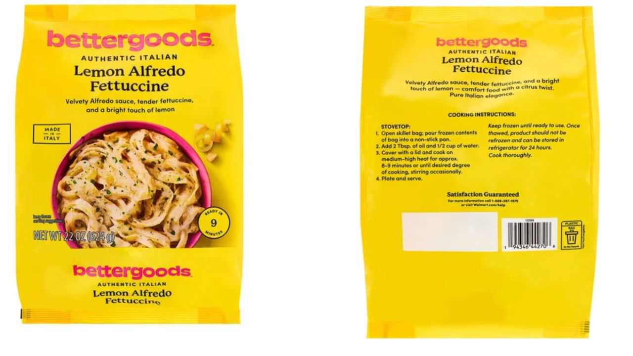 FDA Issues Urgent Recall for Frozen Fettuccine Sold at Walmart Across the Country