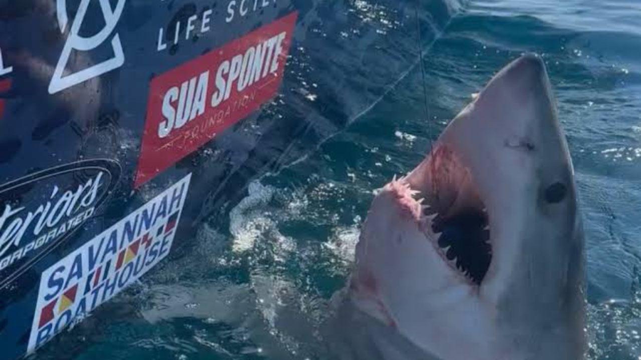 Woman Has Frightening Close Call With Great White Shark During Fishing Trip Off Georgia Coast